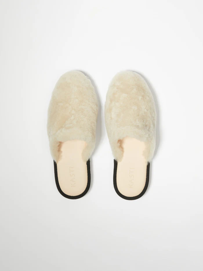 Agatha Shearling Fur Slippers