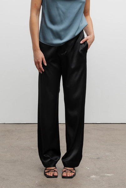 Ahlvar Gallery Ava Silk Trouser in black