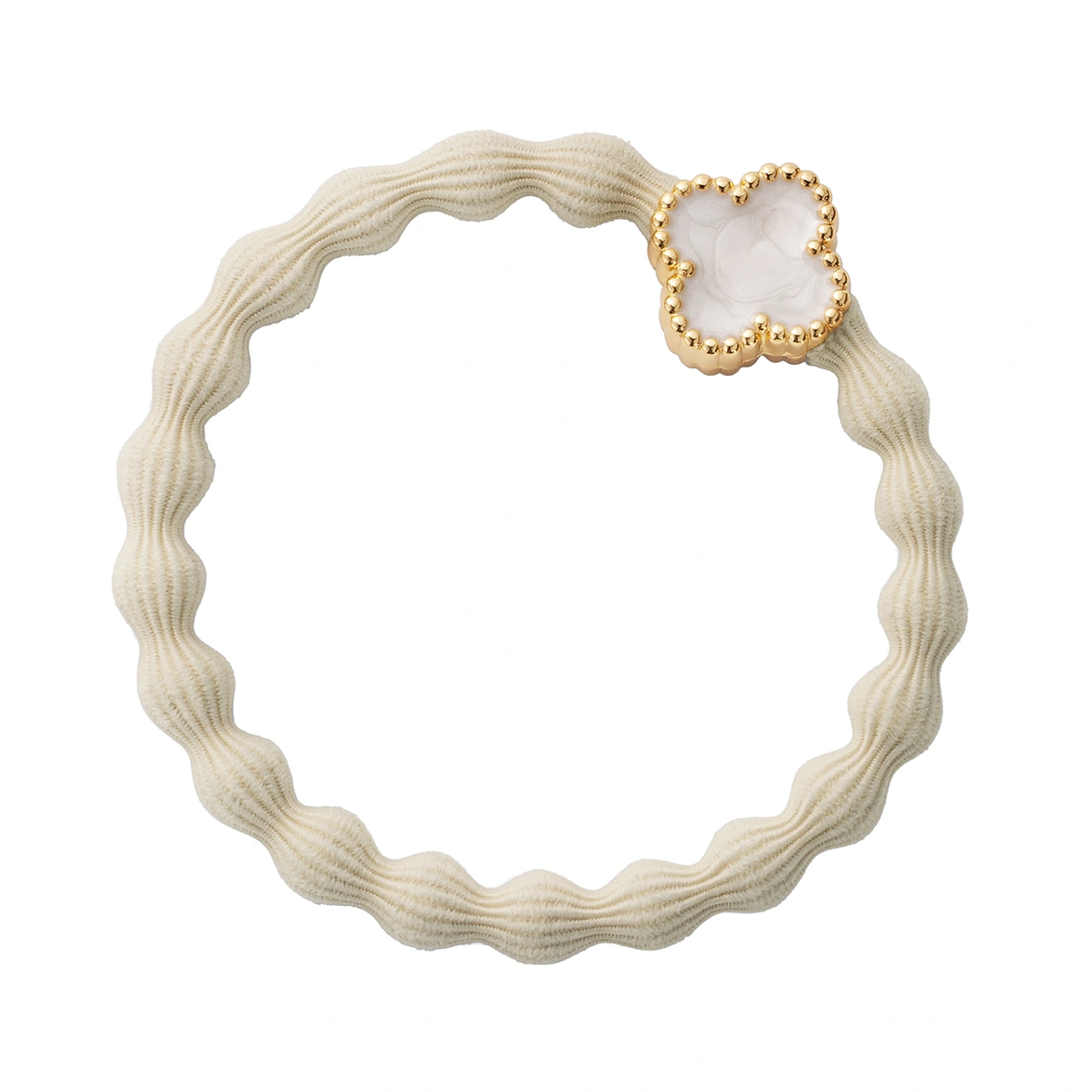 enamel gold quaterfoil vanilla head band - PJOKI