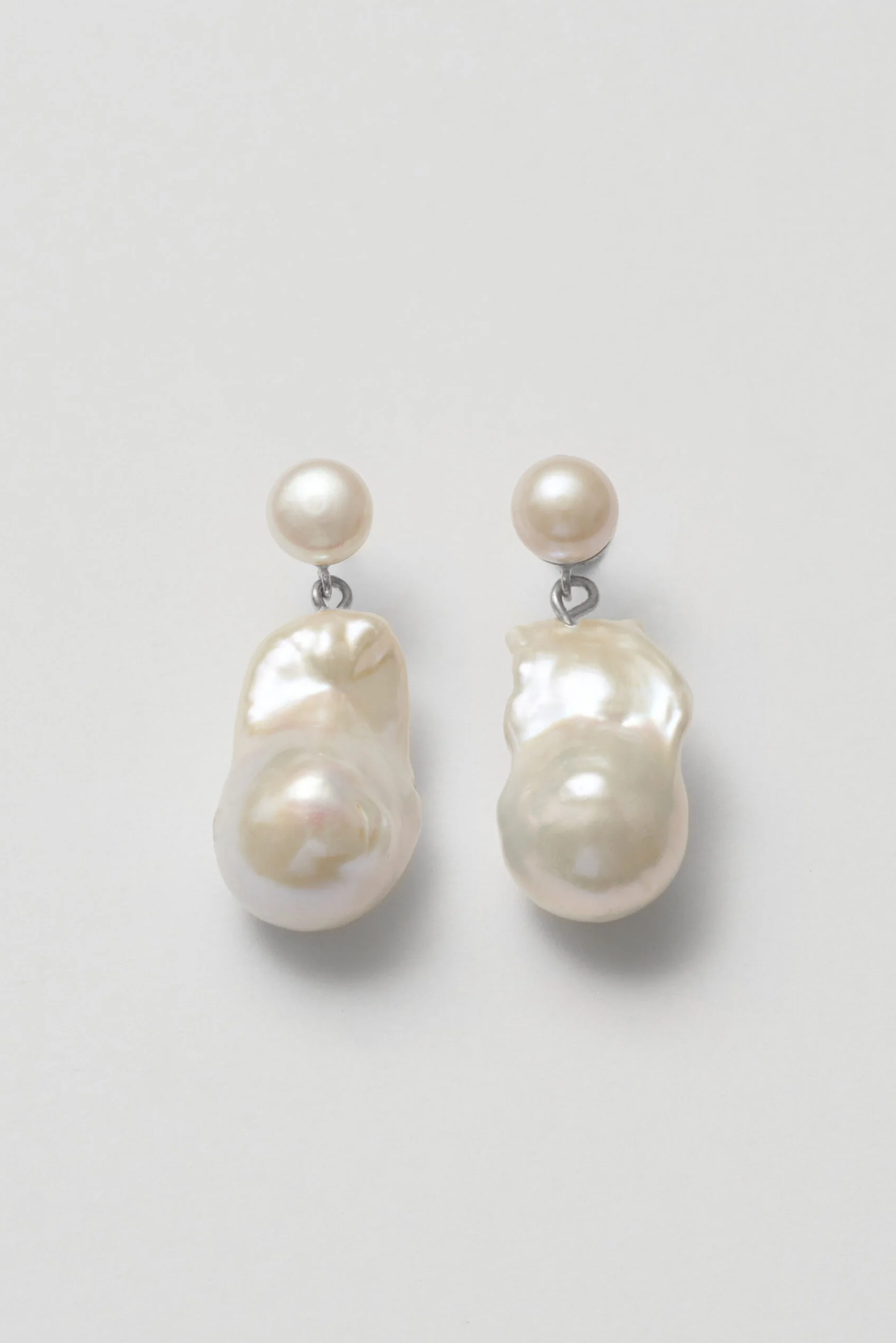 Blue Billie Baroque Pearl Earrings