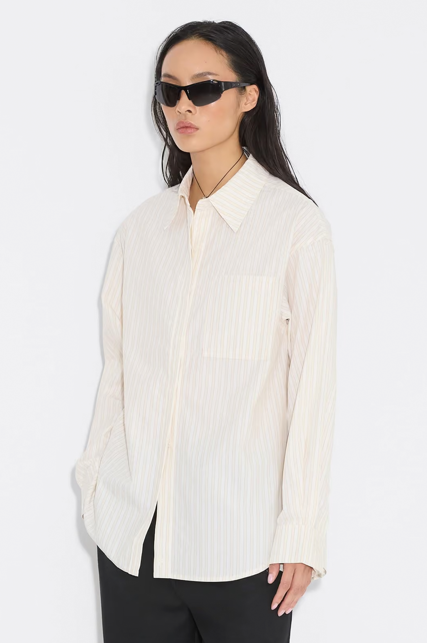 Stripe loose cotton shirt from Holzweiler