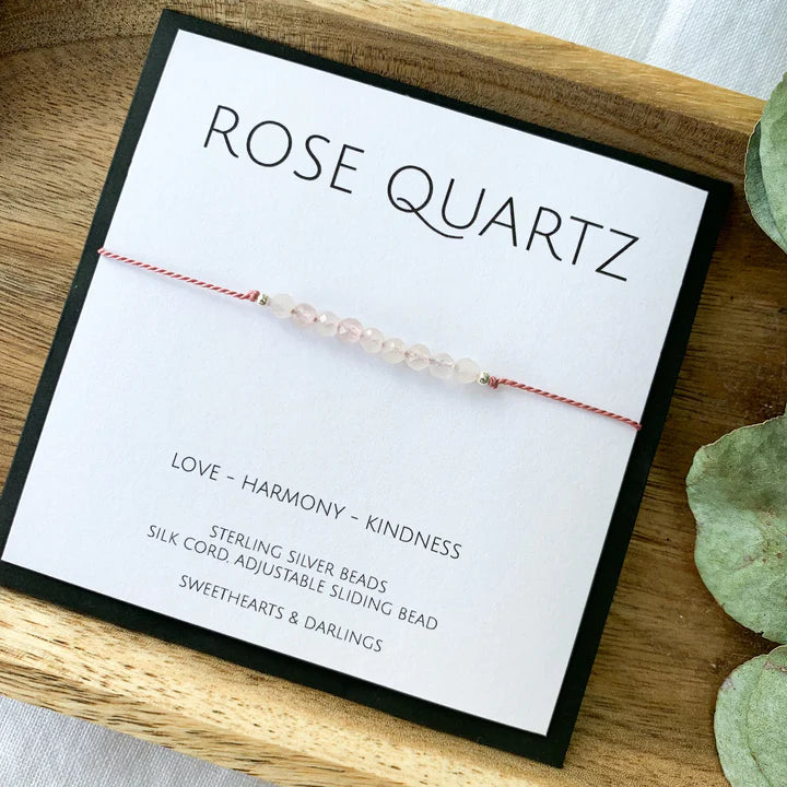 Rose Quartz Silk Bracelet - PJOKI