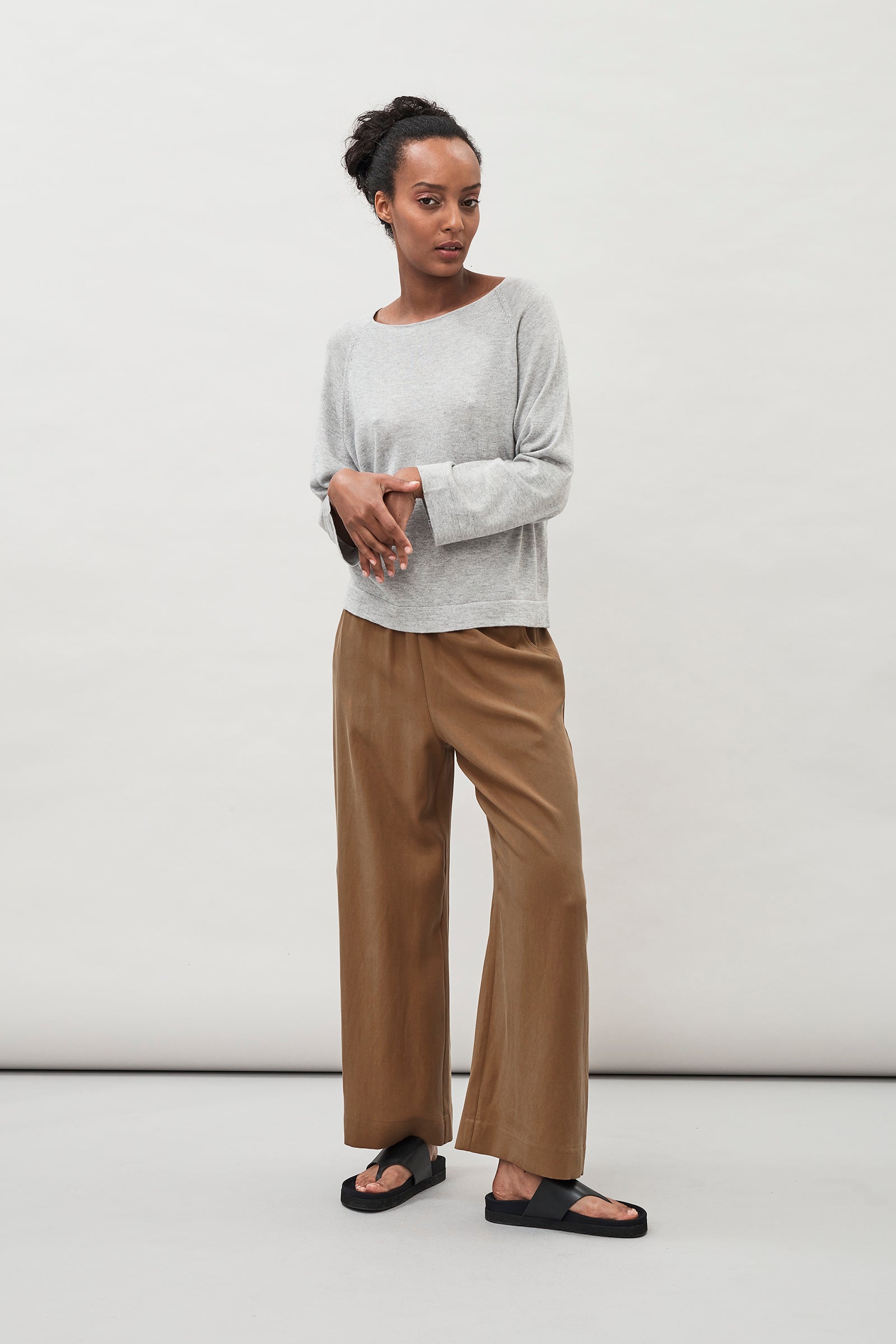 MASKA yvonne cashmere and silk top