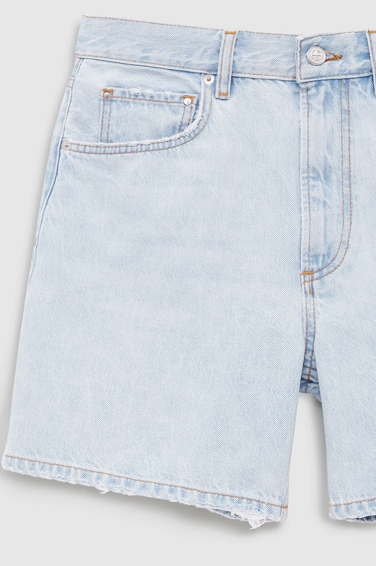 washed denim shorts from anine bing