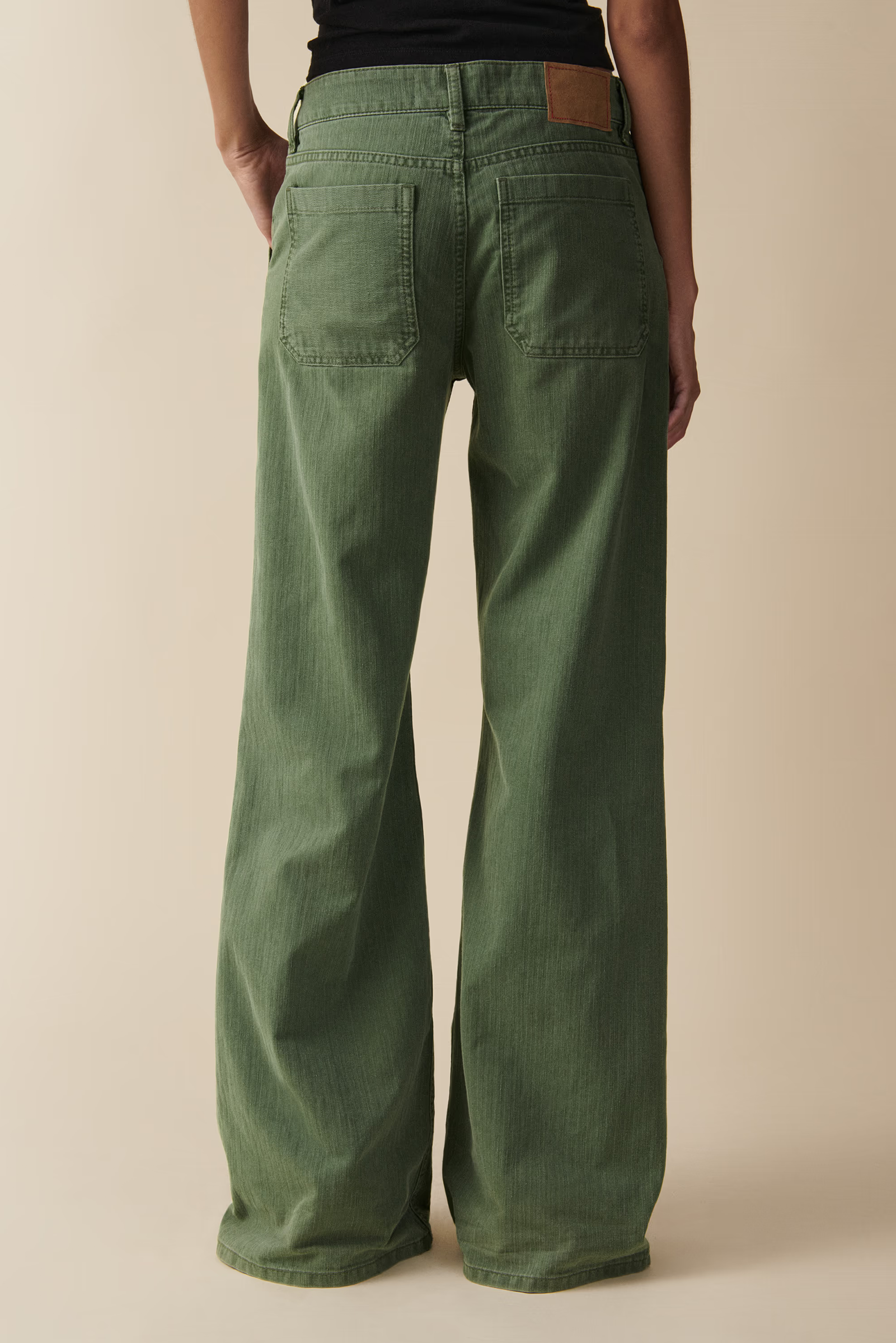 guell workwear pants in chevron green from jeanerica