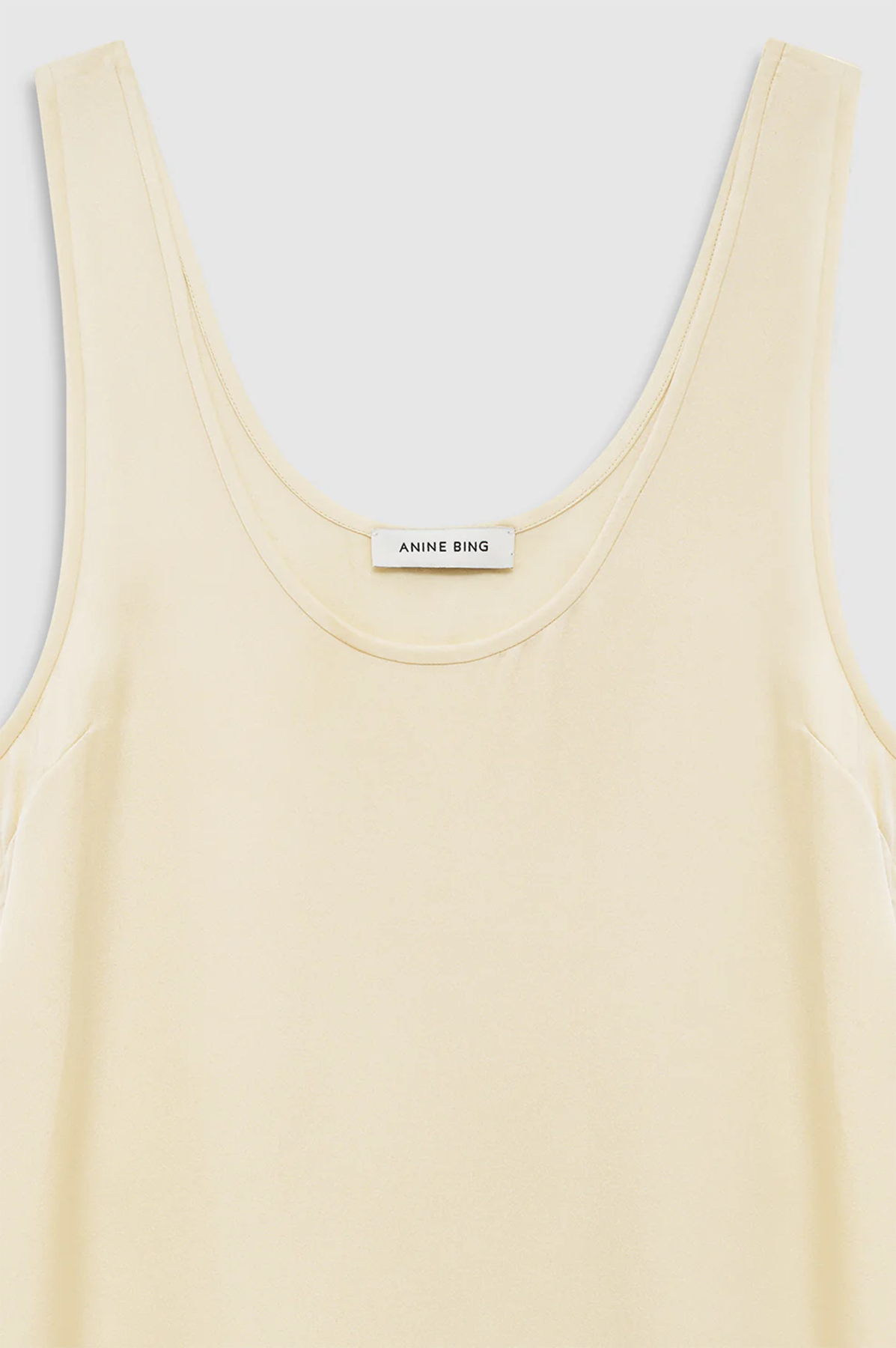 silk top in butter yellow from anine bing