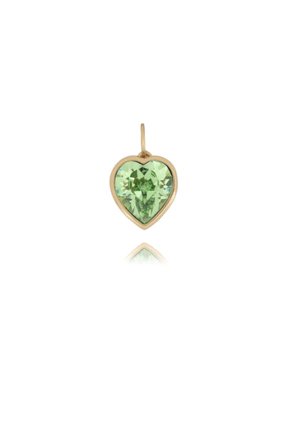 Heart pendant Peridot Swarovski - PJOKI