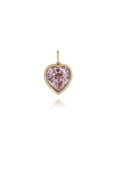 Heart pendant Amethyst