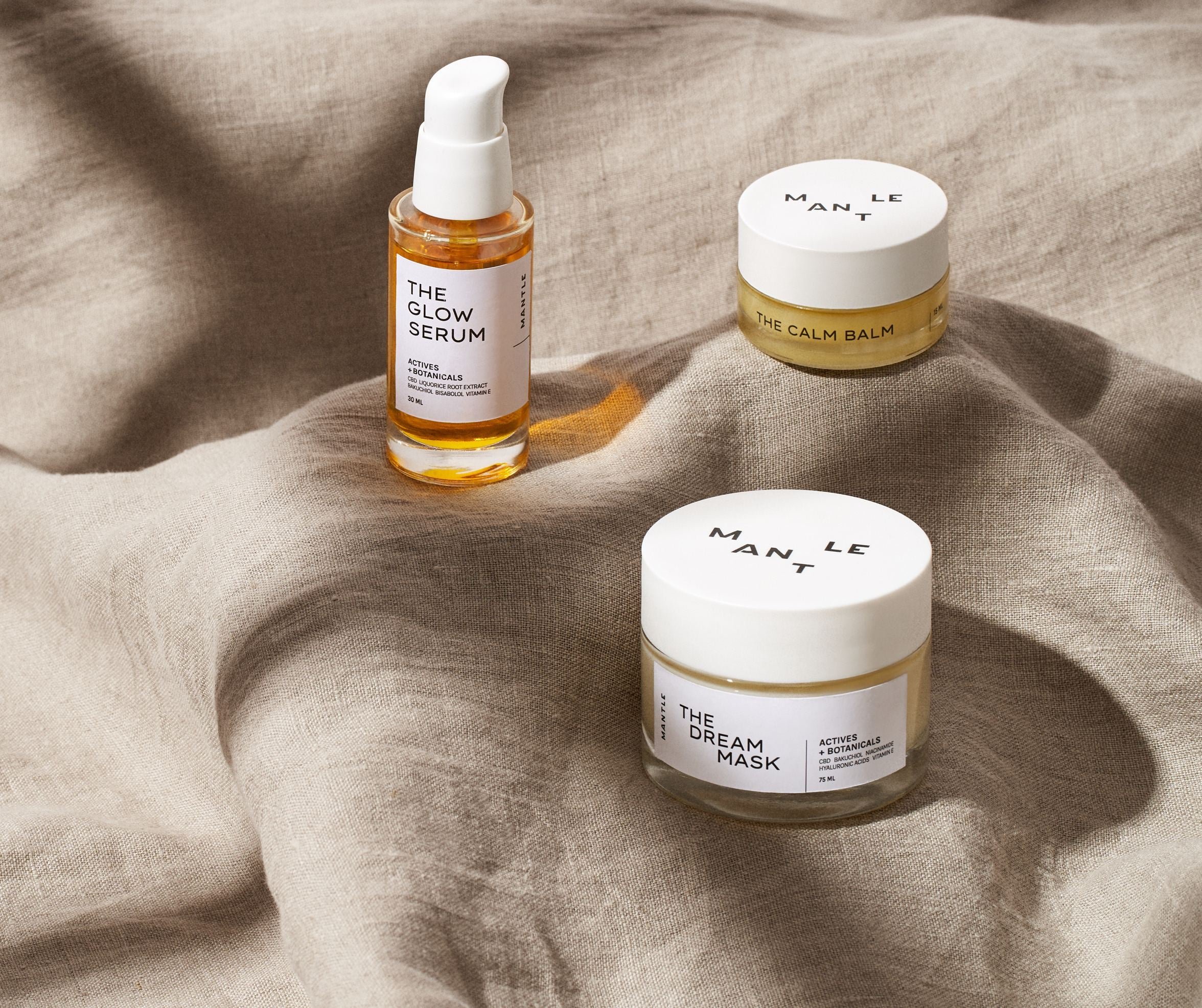 Mantle CBD skincare products by Swedish entrepreneurs Josefine Landgård and Stina Lönnqvist