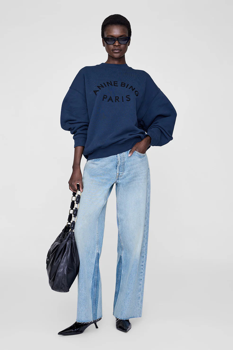 Jaci sweater in blue from Anine Bing