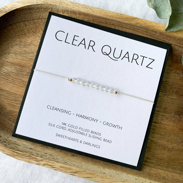 Clear Quartz Silk Bracelet