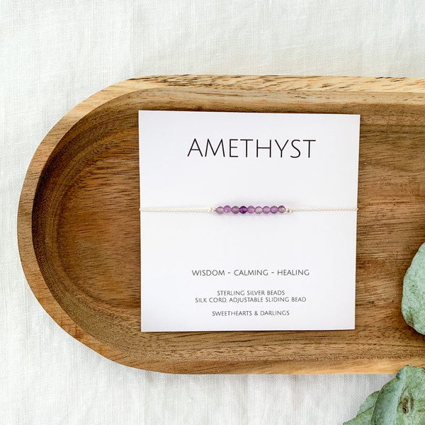 Amethyst Silk Bracelet