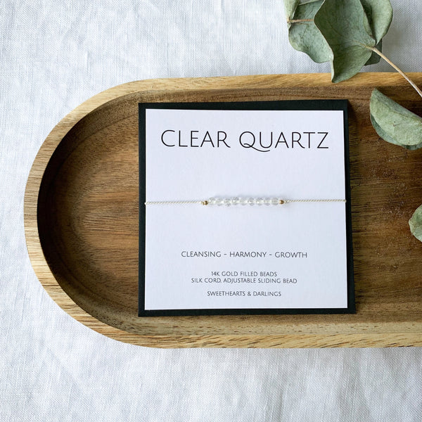 Clear Quartz Silk Bracelet
