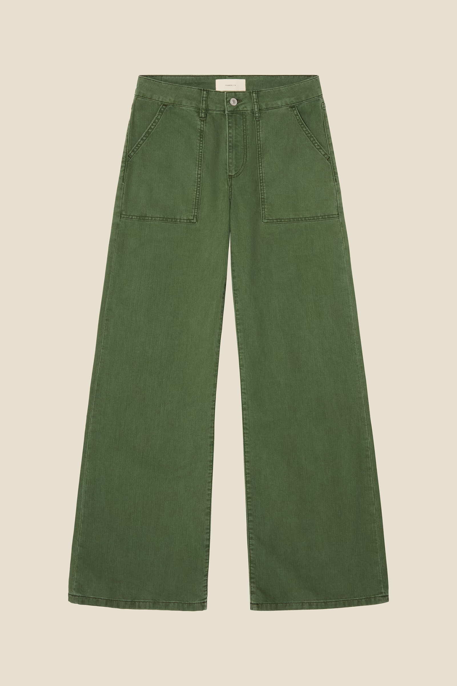 guell workwear pants in chevron green from jeanerica