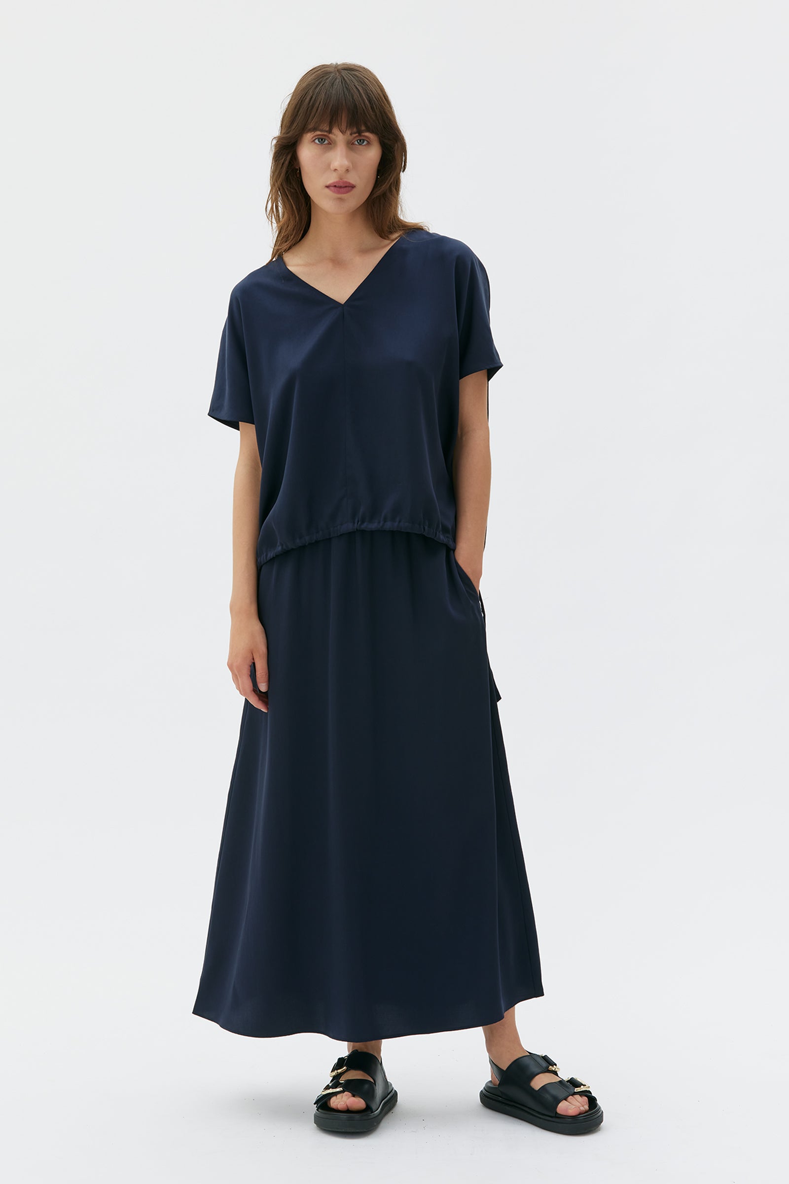 Kaja satin tencel skirt - PJOKI